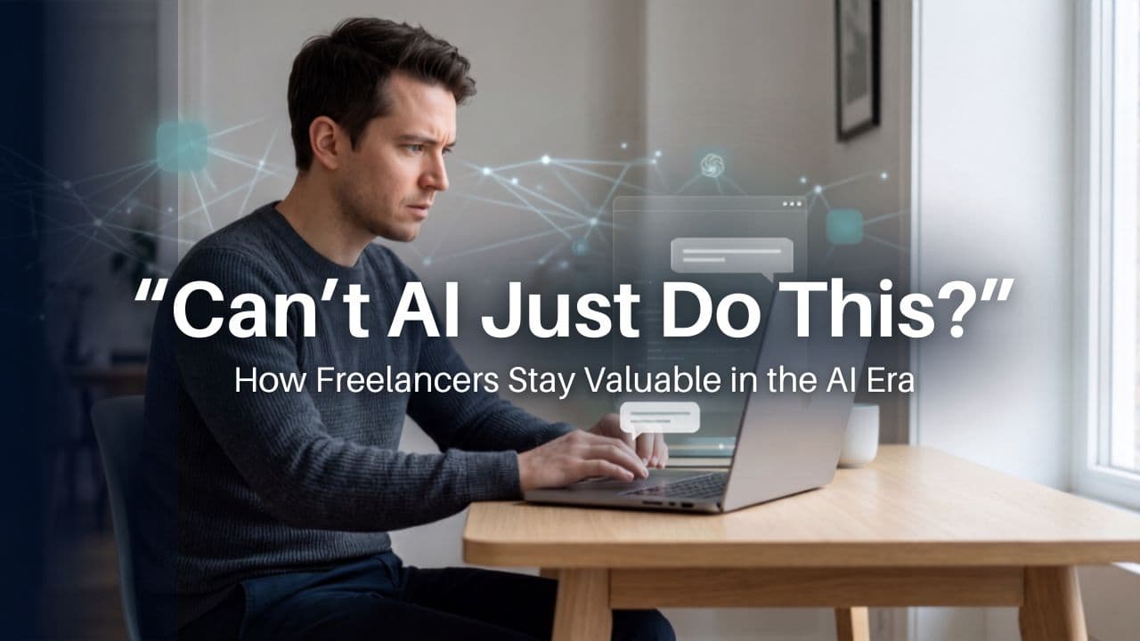 How Freelancers Can Stay Valuable When Clients Ask “Can’t AI Just Do This?”